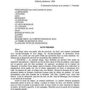 کتاب Eugène Ionesco Rhinocéros