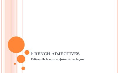 کتاب French Adjectives