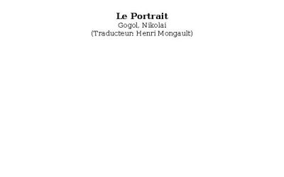 رمان Le portrait