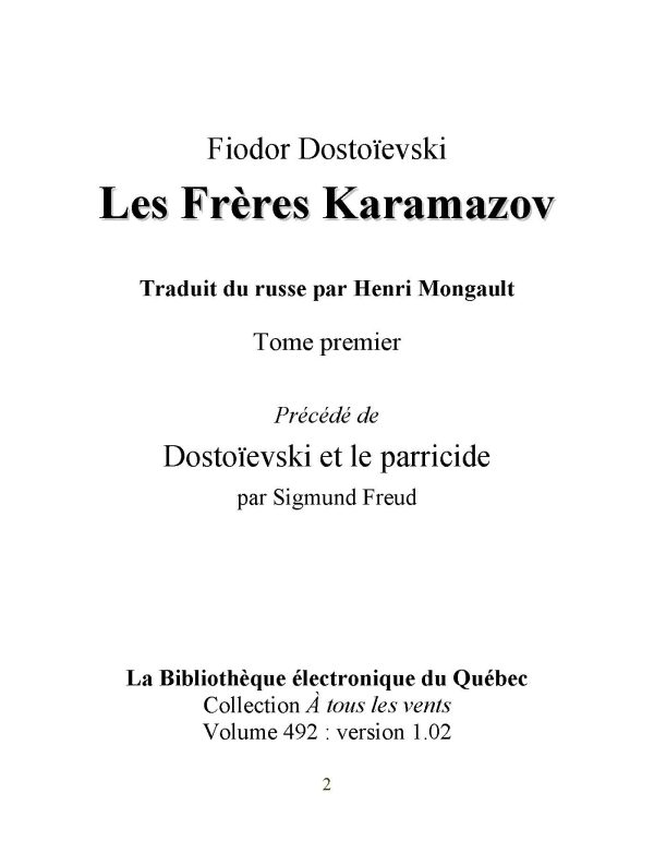 رمان les freres karamazov