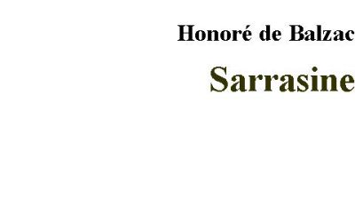 کتاب sarrasine