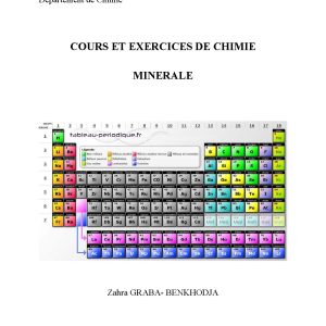 کتابCours et exercices de chimie minerale